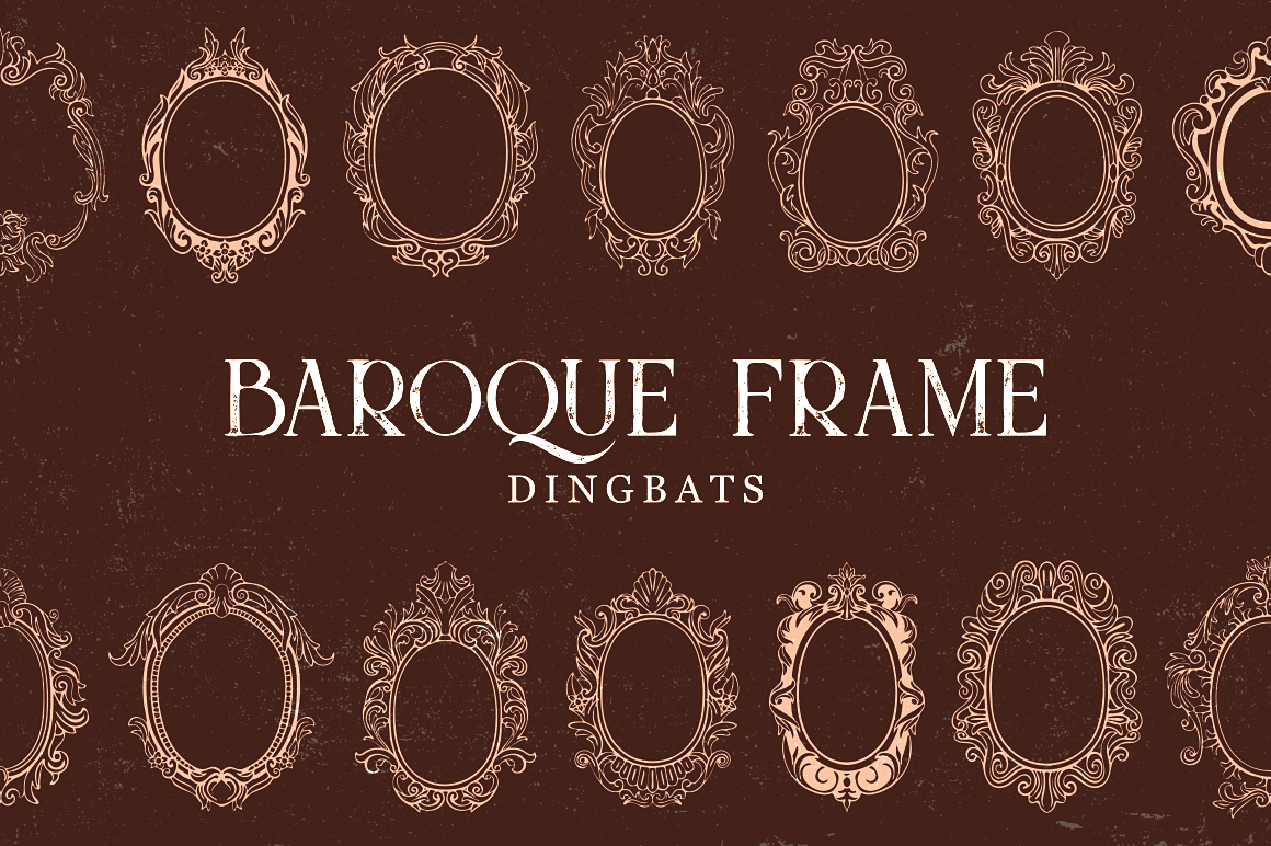 Baroque Frame Dingbat for Handmade Designers and Creative Entrepreneurs