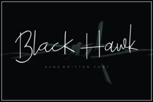 Black Hawk: A Script Handwritten Font That Elevates Your Creative Projects