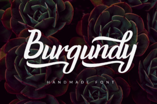Burgundy Script Font: Elegant and Versatile for Designers