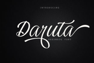 Daruta: A Script Font for Editorial Design and Branding