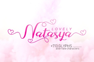 Discover the Charm of Lovely Natasya: A Script Handwritten Font for Creative Projects