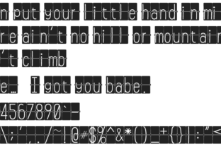 Flip Clock Black: A Decorative Font for Timeless Branding