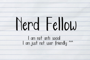 Nerd Fellow: A Versatile Sans Serif Font for Creative Makers