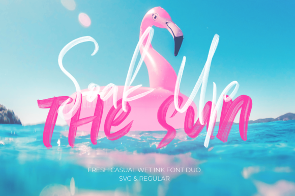 Soak Up the Sun Duo: A Script Handwritten Font for Creative Designers