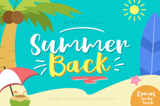 Summer Back: A Script Font for Editorial Design and Branding