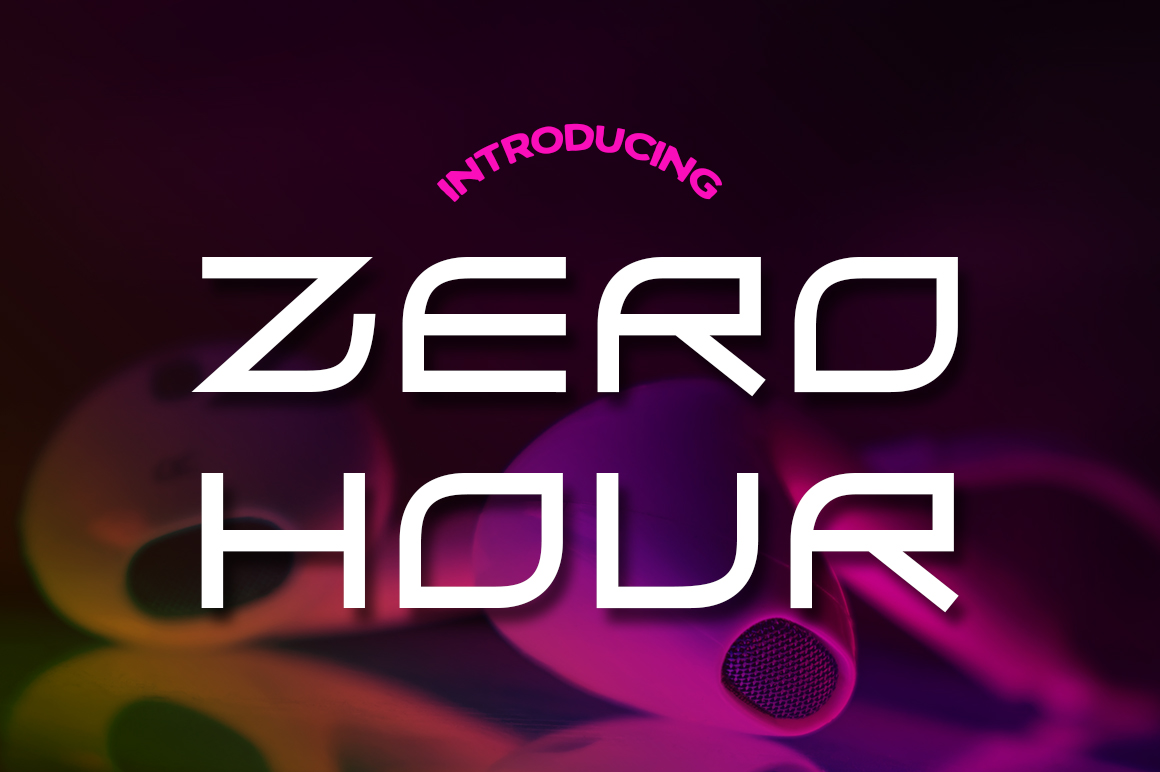 Zero Hour: A Bold Typeface for Creative Makers